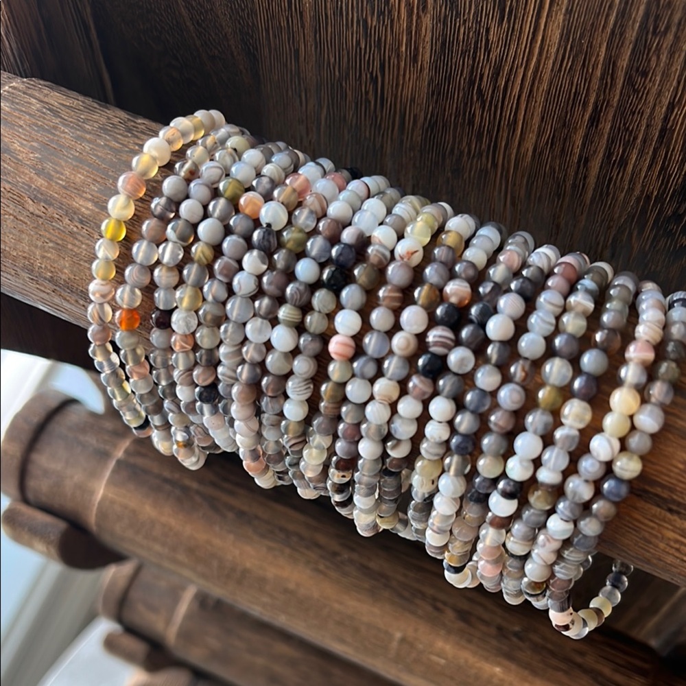 Botswana agate bracelet